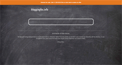 Desktop Screenshot of bloggingfor.info